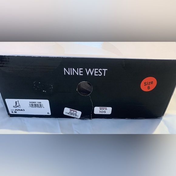 New In Box Nine West Juna Women's Combat Boots Size 6 Color Ivory - Picture 9 of 9